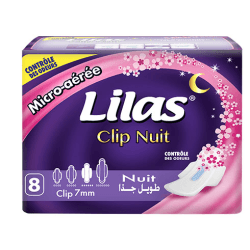 LILAS CLIP NUIT 7MM B/8