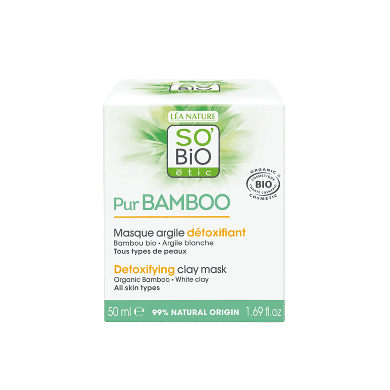 SOBIO PUR BAMBOO MASQUE ARGILE