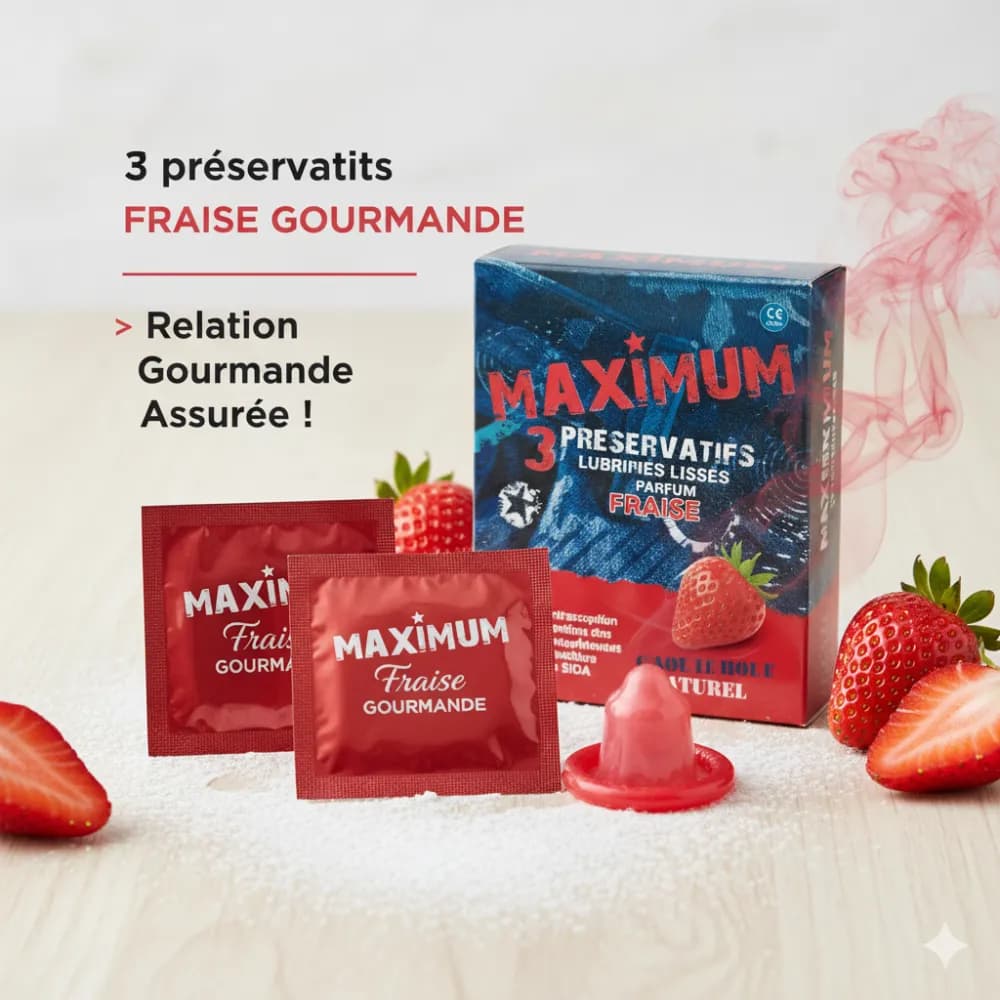 Maximum B/3 Preservatifs FRAISE