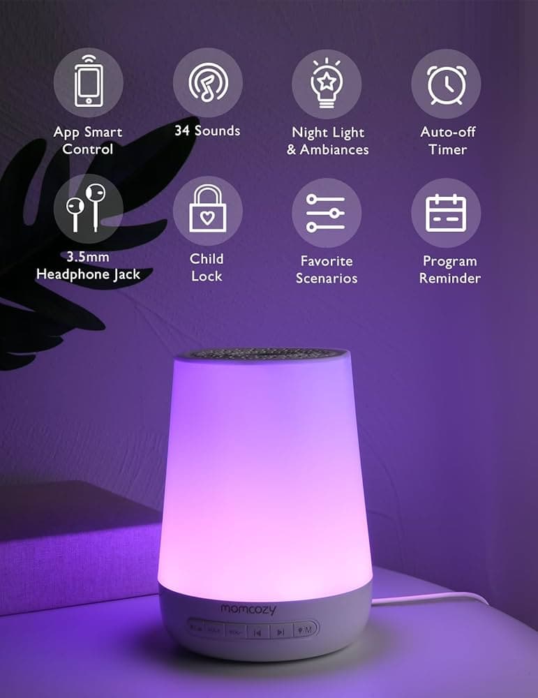 Momcozy Machine A Bruit+veilleuse