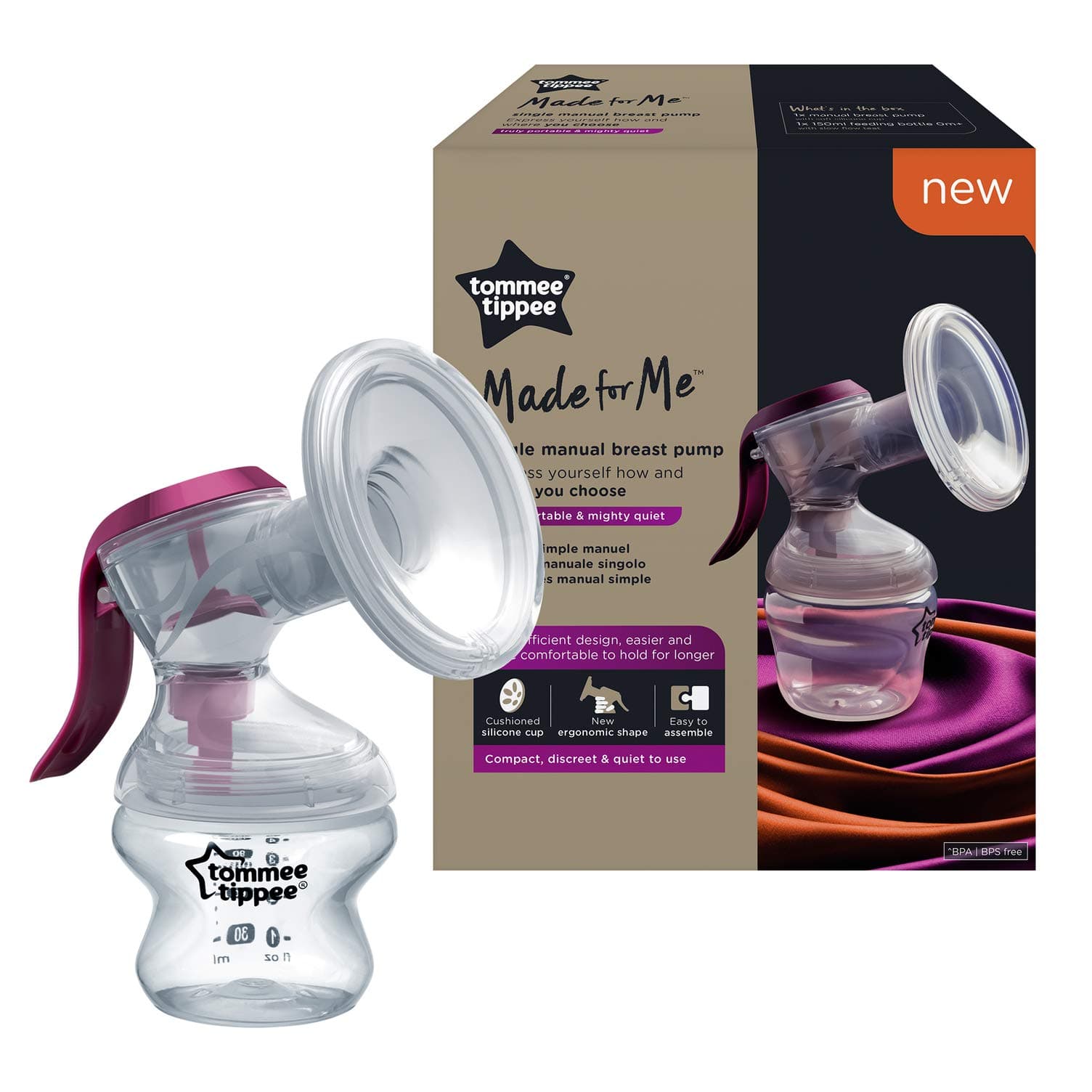 TOMMEE TIPPEE Tire-lait Manuel+bib