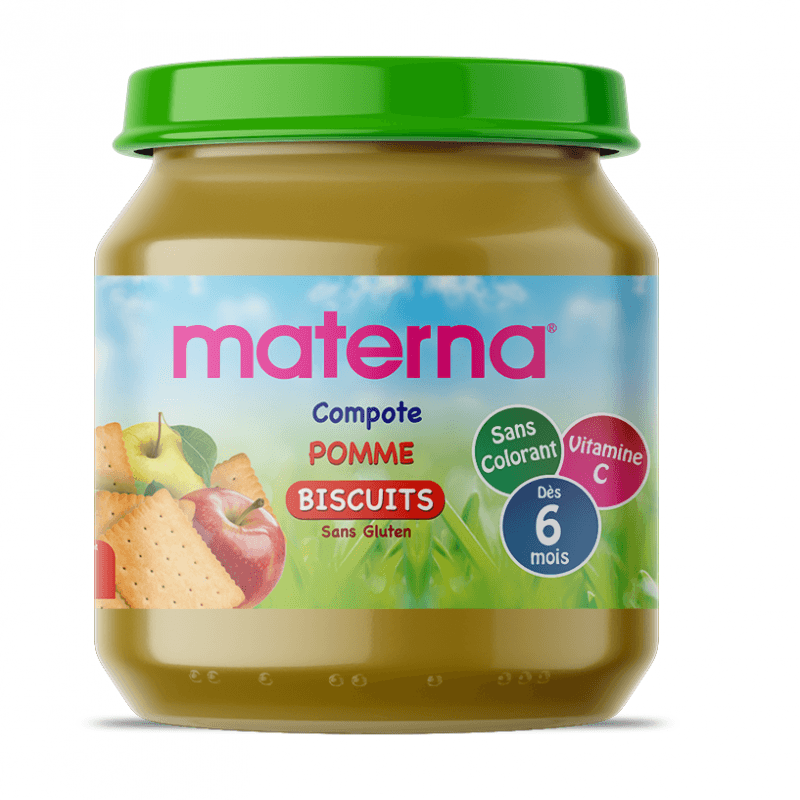 Materna Compote POMME/BISCUITS
