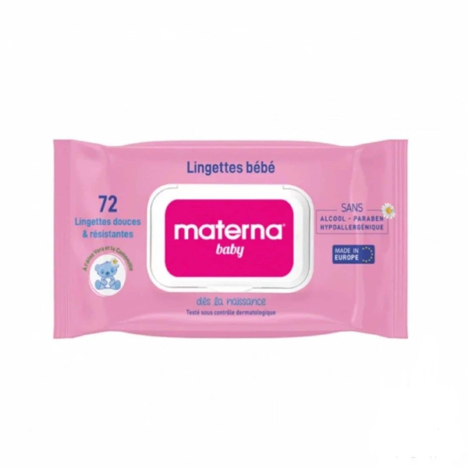 Materna Lingettes ROSE **72
