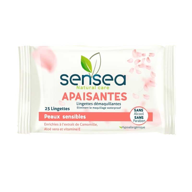 SENSEA Lingettes Demaquillntes B/25