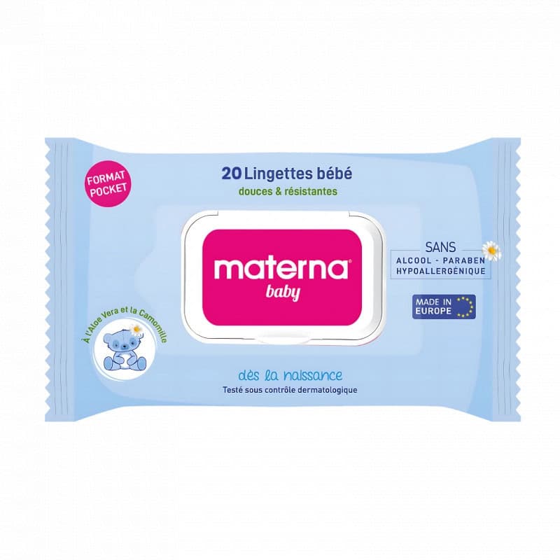 Materna Lingettes BLEU **20