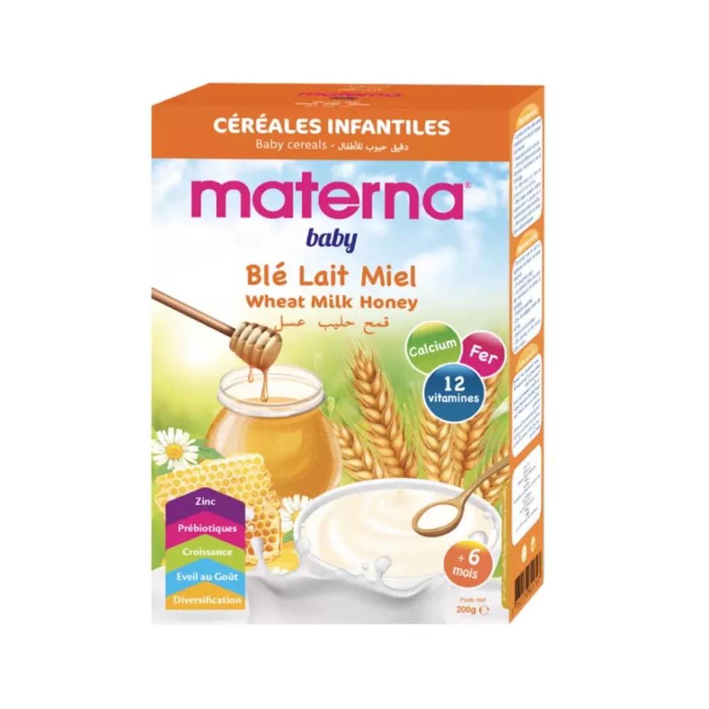 Materna FARINE BLE LAIT MIEL